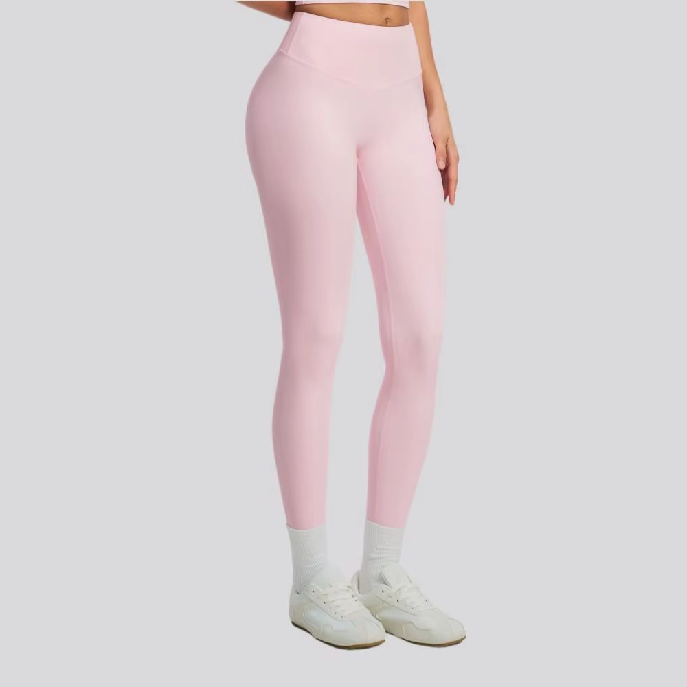 Yoga Fitness Leggings - Solid Color Yoga Pants Women's High