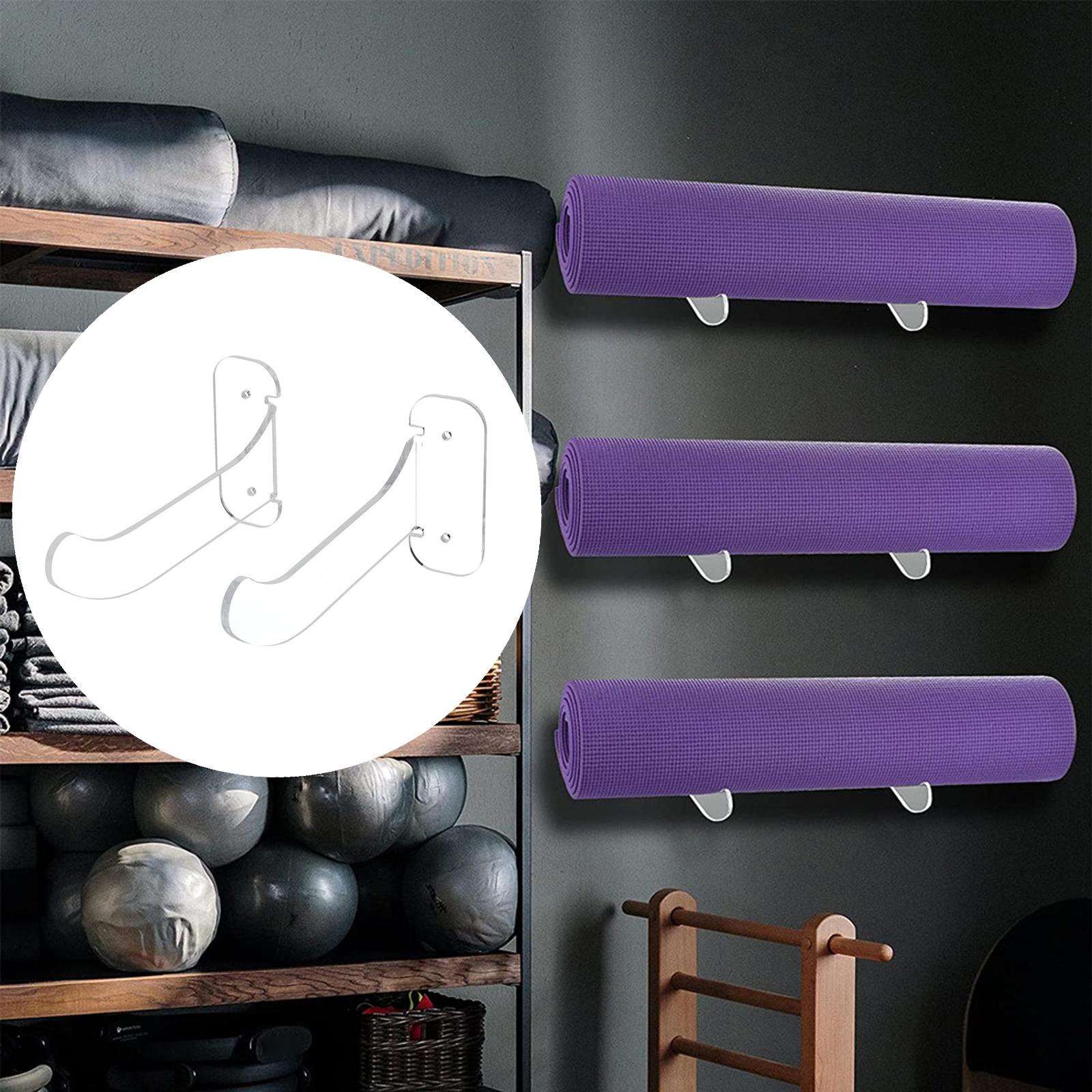 Yoga Fitness Class - Yoga Mat Holder Hanging Rack Wall