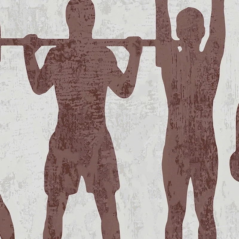 Custom Modern Sports Pattern W - Yoga Fitness Wallpaper review and price