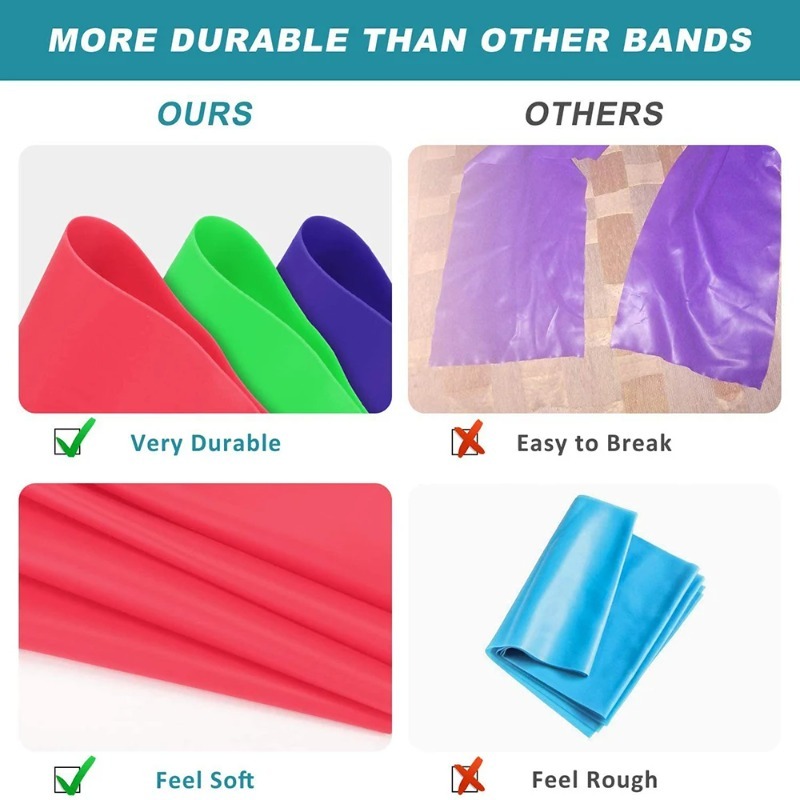Natural Latex Resistance Bands - Yoga Fitness Stretching Strap review and price