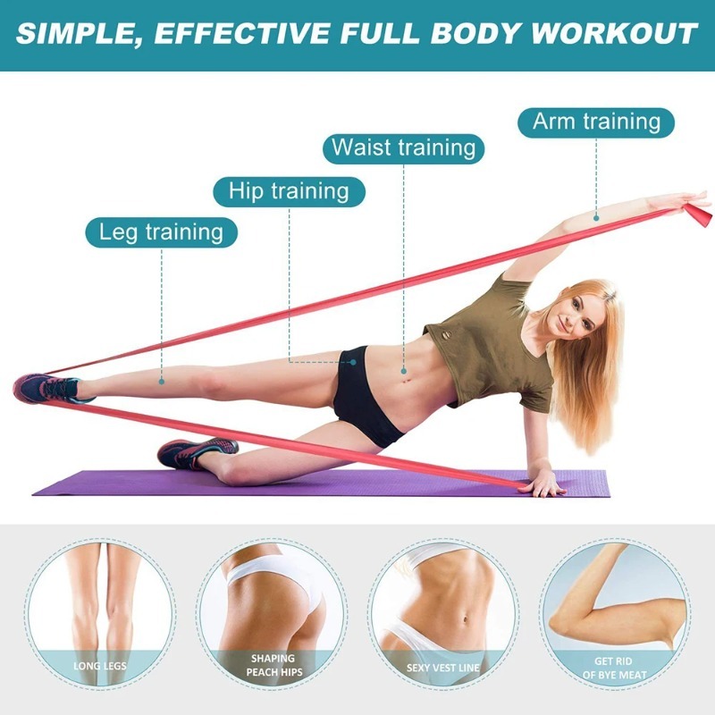 Natural Latex Resistance Bands - Yoga Fitness Stretching Strap review and price