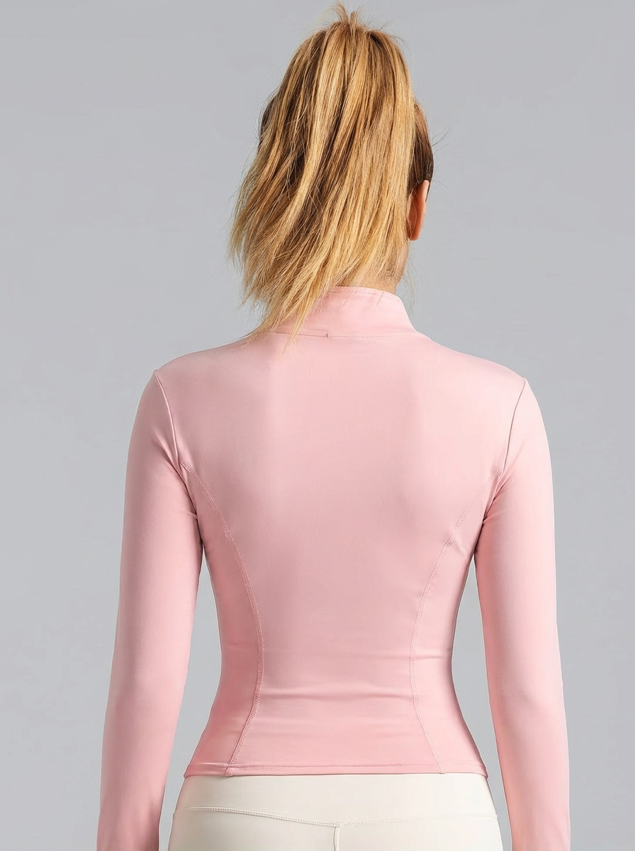New Women Light Pink Yoga Coat - Yoga & Fitness Center review and price