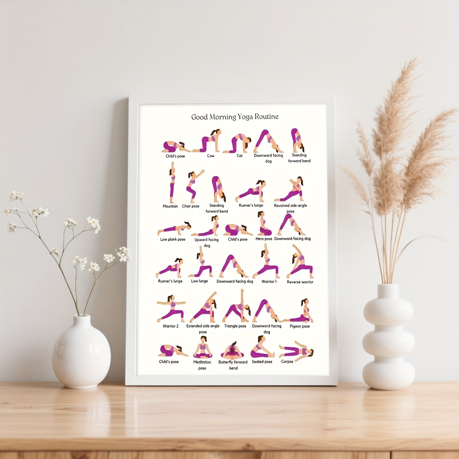 Yoga Practice Poster, Indoor D - Yoga Fitness Wallpaper review and price
