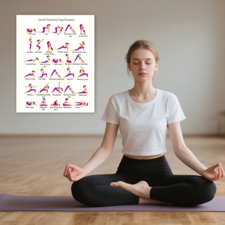 Yoga Practice Poster, Indoor D - Yoga Fitness Wallpaper review and price