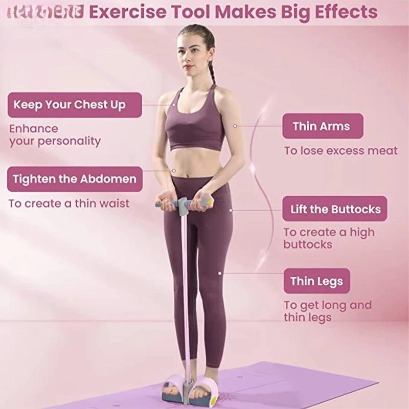 New 4-Tube Resistance Bands Yo - Yoga Fitness Stretching Strap review and price