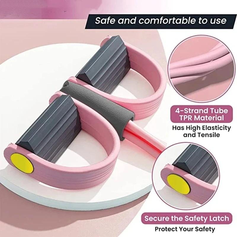 New 4-Tube Resistance Bands Yo - Yoga Fitness Stretching Strap review and price