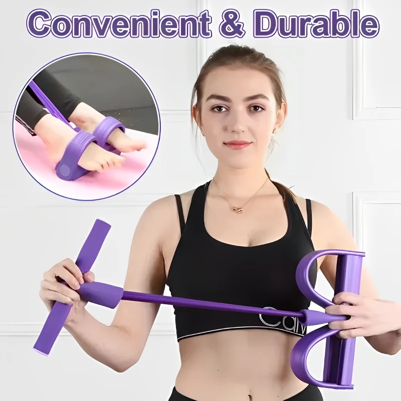 4‑Tube Pedal Tension Rope Mult - Yoga Fitness Stretching Strap review and price