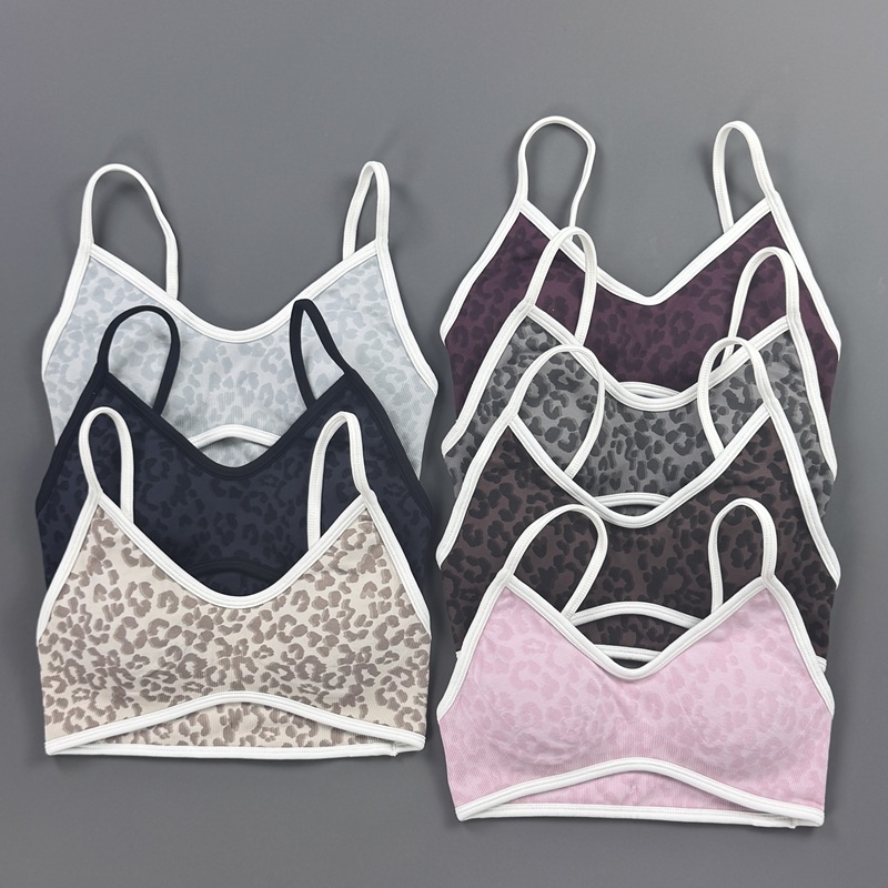 Sports Bra Women Leopard Print - Yoga Fitness Stretching Strap review and price
