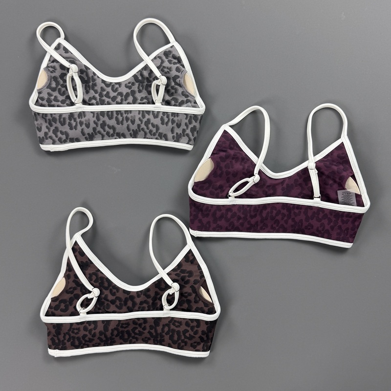 Sports Bra Women Leopard Print - Yoga Fitness Stretching Strap review and price