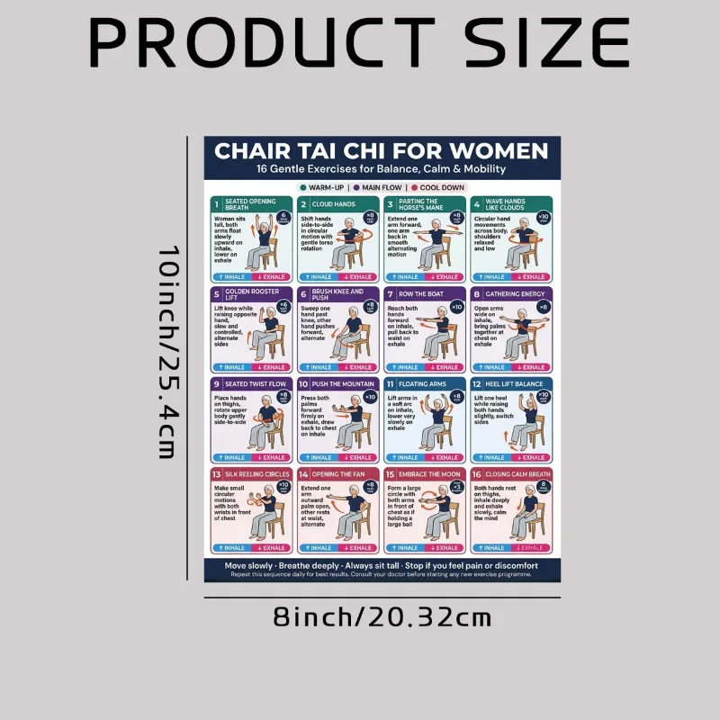 Chair Tai Chi Exercise Chart f - Yoga Fitness Wallpaper review and price