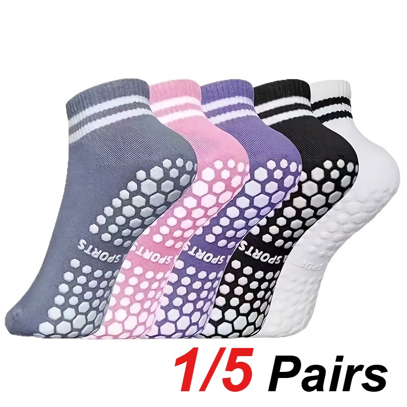 1/5 Pair Women's Silicone Anti - Yoga & Fitness Center review and price