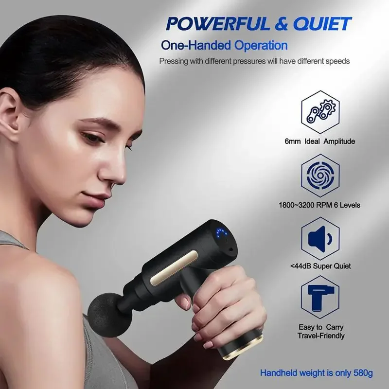 2024 portable fascia gun body  - Vibration Massage Gun review and price
