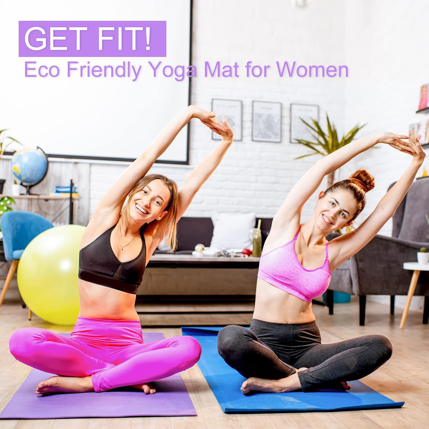 3 mm Thin Yoga Mats Lightweigh - Yoga Fitness Class review and price