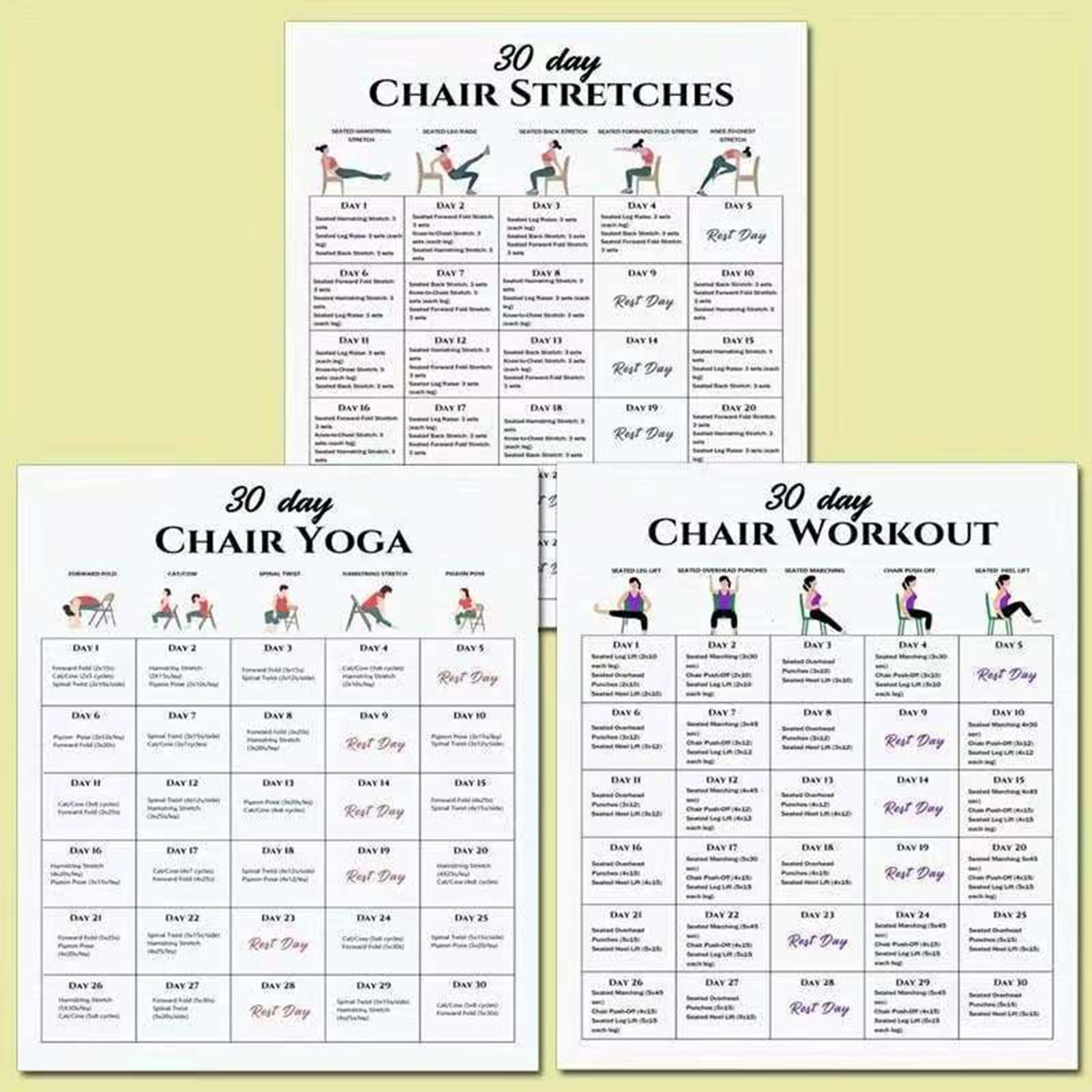 6pcs Fitness Posters 30-Day Ch - Yoga Fitness Wallpaper review and price