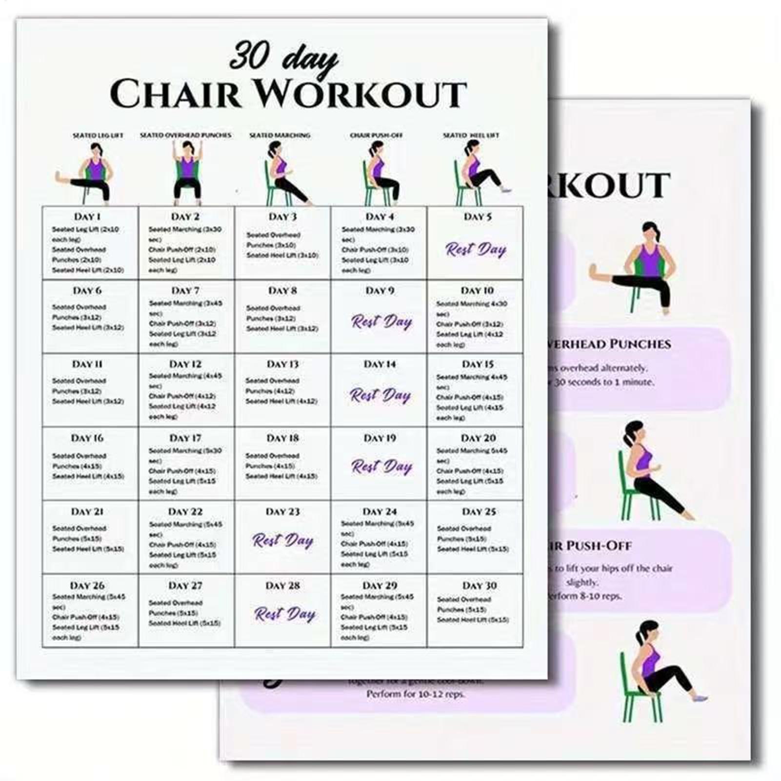 6pcs Fitness Posters 30-Day Ch - Yoga Fitness Wallpaper review and price
